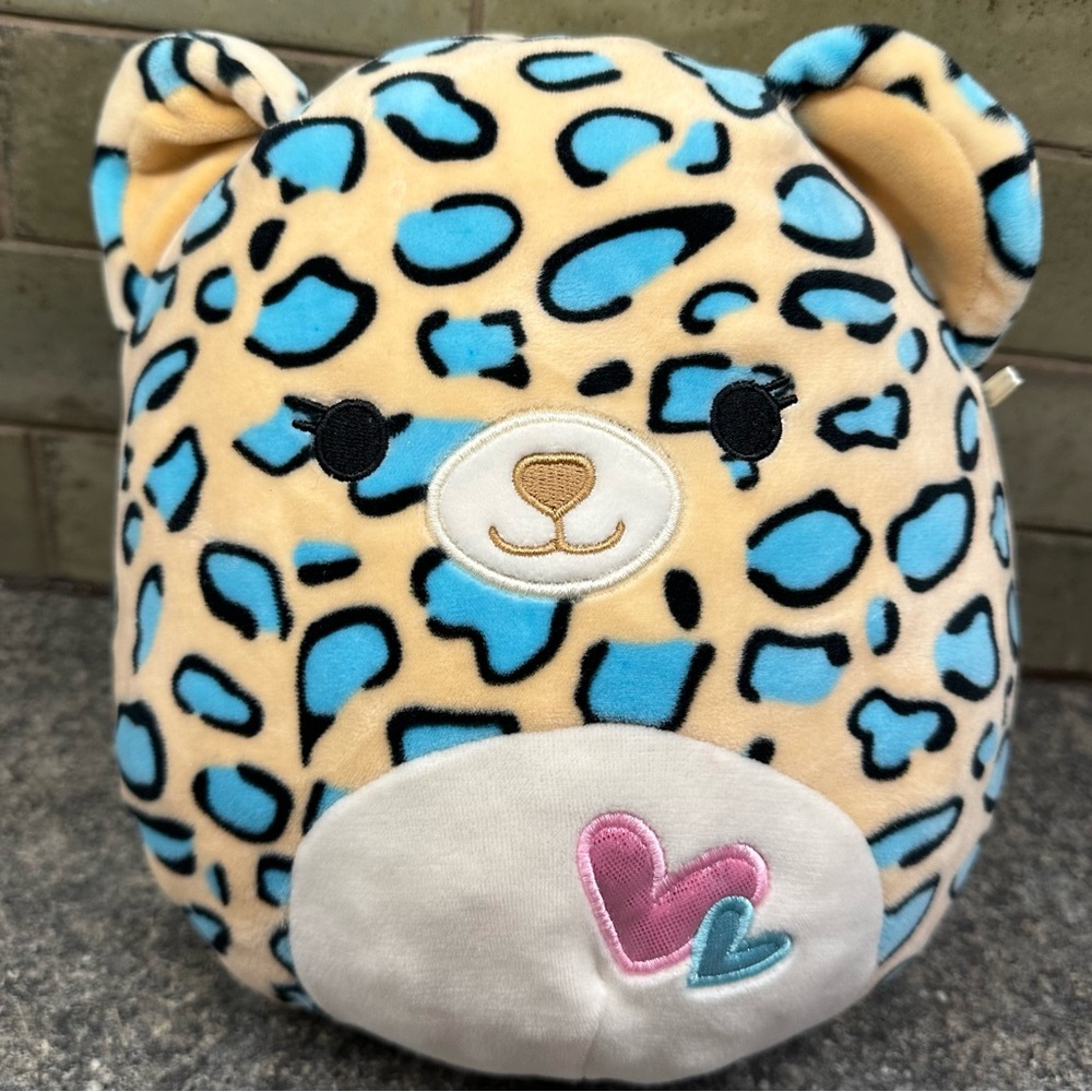 Plush Squishmallows Duo Emanga Teal Leopard Brandi Pink Cheetah Queen - Picture 4 of 9